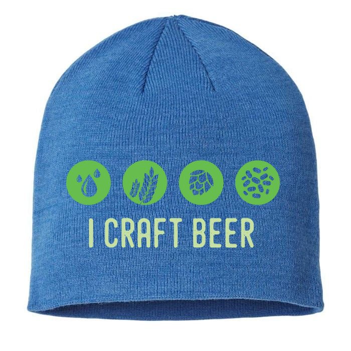 I Craft Beer Water Barley Malt Hops Yeast Brewer Ipa Gift Sustainable Beanie