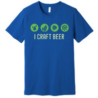 I Craft Beer Water Barley Malt Hops Yeast Brewer Ipa Gift Premium T-Shirt