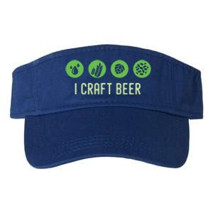 I Craft Beer Water Barley Malt Hops Yeast Brewer Ipa Gift Valucap Bio-Washed Visor