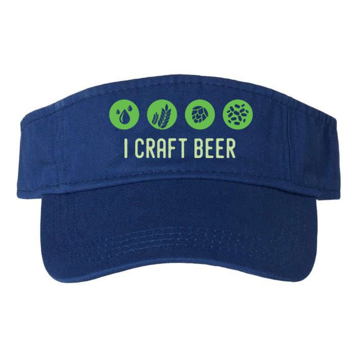 I Craft Beer Water Barley Malt Hops Yeast Brewer Ipa Gift Valucap Bio-Washed Visor