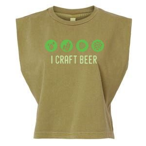 I Craft Beer Water Barley Malt Hops Yeast Brewer Ipa Gift Garment-Dyed Women's Muscle Tee