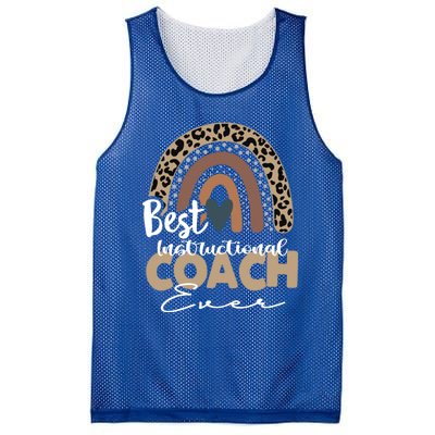 Insructional Coach Boho Rainbow Teacher Appreciation Meaningful Gift Mesh Reversible Basketball Jersey Tank