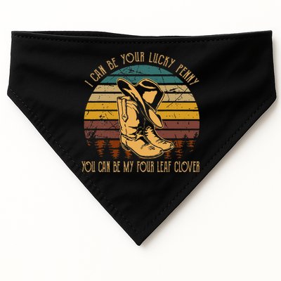 I Can Be Your Luckys Penny You Can Be My Four Leaf Clover USA-Made Doggie Bandana