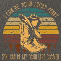 I Can Be Your Luckys Penny You Can Be My Four Leaf Clover Cotton Canvas Backpack