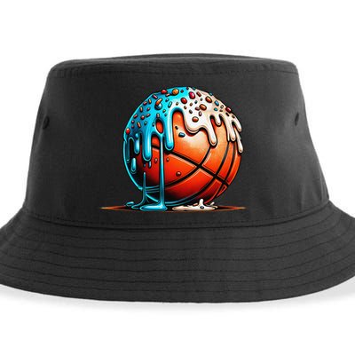 Ice Cream Basketball Drip Basketball Stuff Sustainable Bucket Hat
