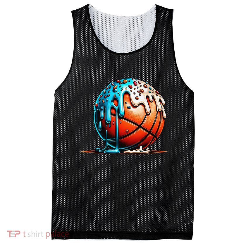 Ice Cream Basketball Drip Basketball Stuff Mesh Reversible Basketball Jersey Tank
