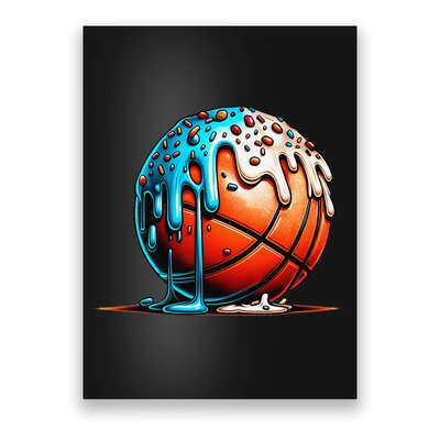 Ice Cream Basketball Drip Basketball Stuff Poster