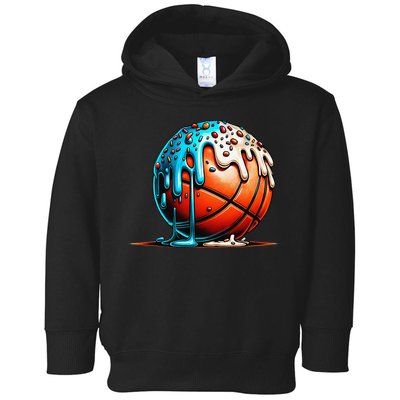 Ice Cream Basketball Drip Basketball Stuff Toddler Hoodie