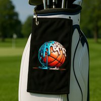 Ice Cream Basketball Drip Basketball Stuff Golf Towel