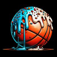 Ice Cream Basketball Drip Basketball Stuff Toddler T-Shirt