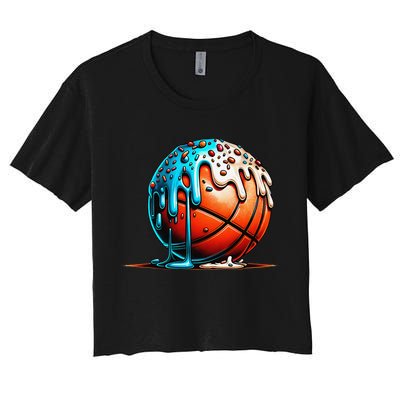 Ice Cream Basketball Drip Basketball Stuff Crop Top