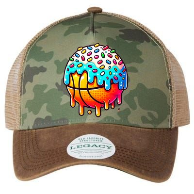 Ice Cream Basketball Drip  Basketball Stuff Legacy Tie Dye Trucker Hat