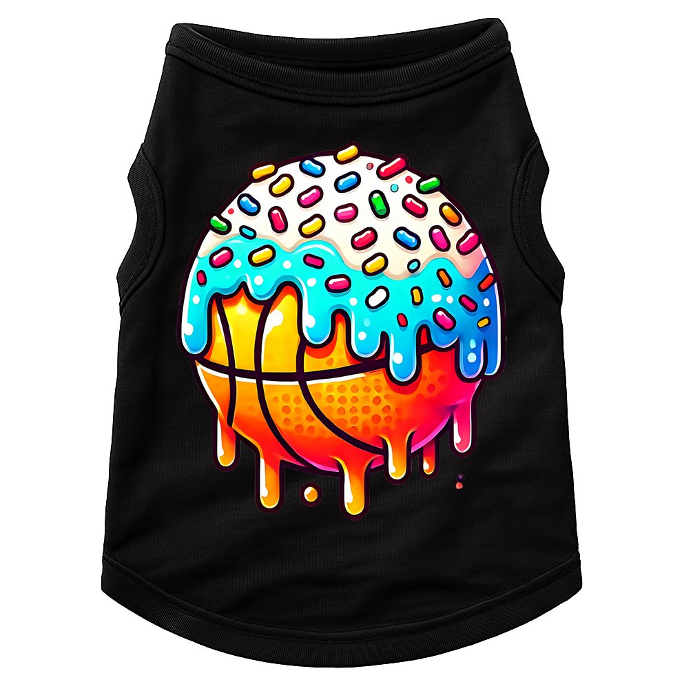 Ice Cream Basketball Drip  Basketball Stuff Doggie Tank