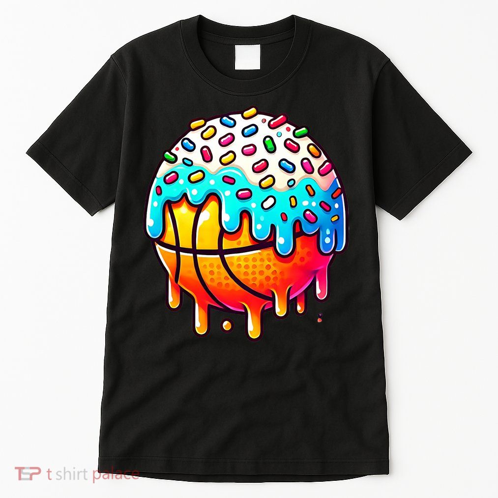 Ice Cream Basketball Drip  Basketball Stuff Tall T-Shirt