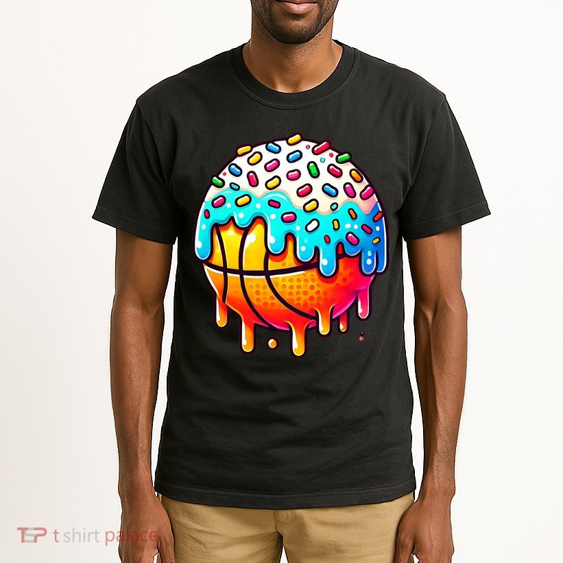 Ice Cream Basketball Drip  Basketball Stuff Tall T-Shirt