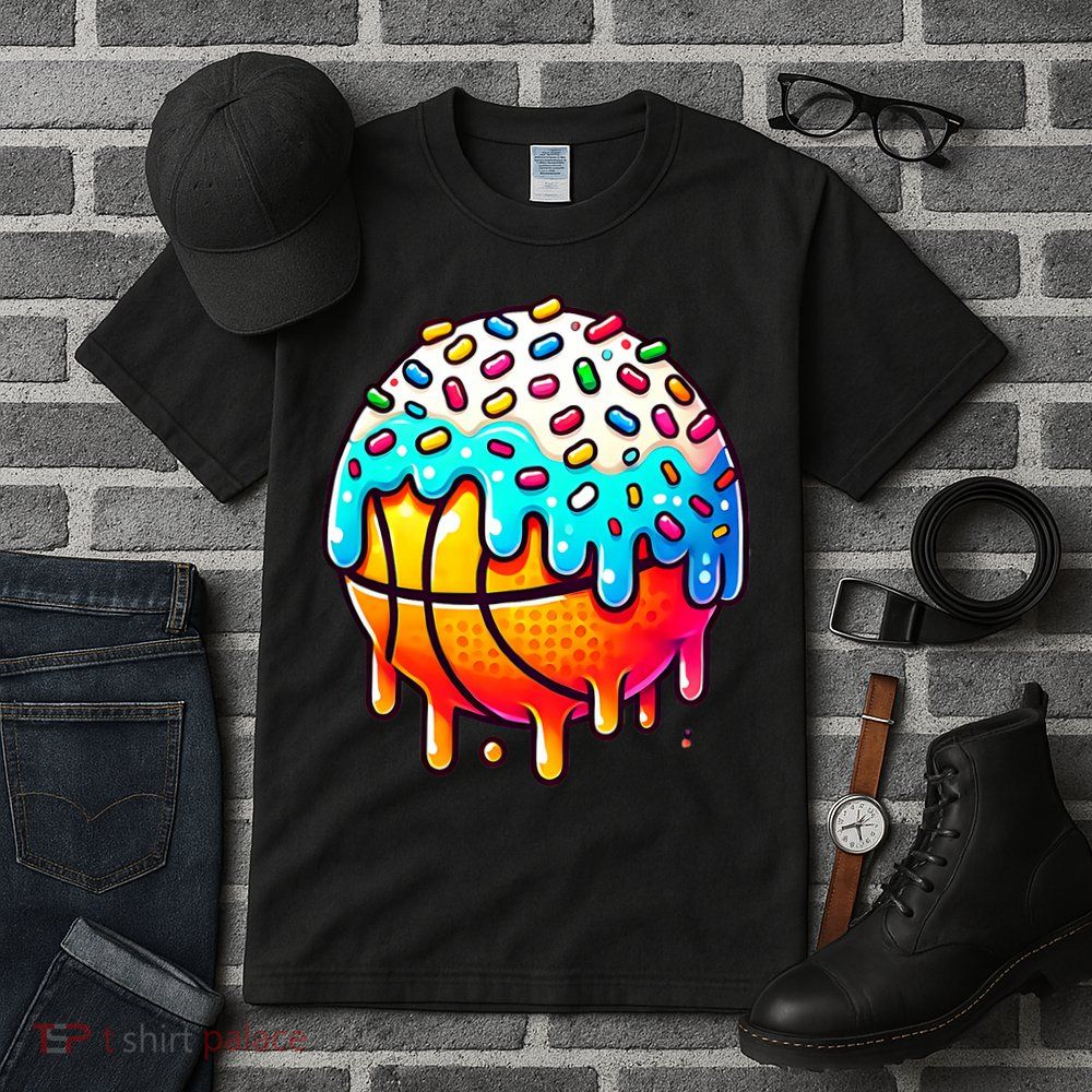 Ice Cream Basketball Drip  Basketball Stuff Tall T-Shirt