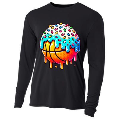 Ice Cream Basketball Drip  Basketball Stuff Cooling Performance Long Sleeve Crew