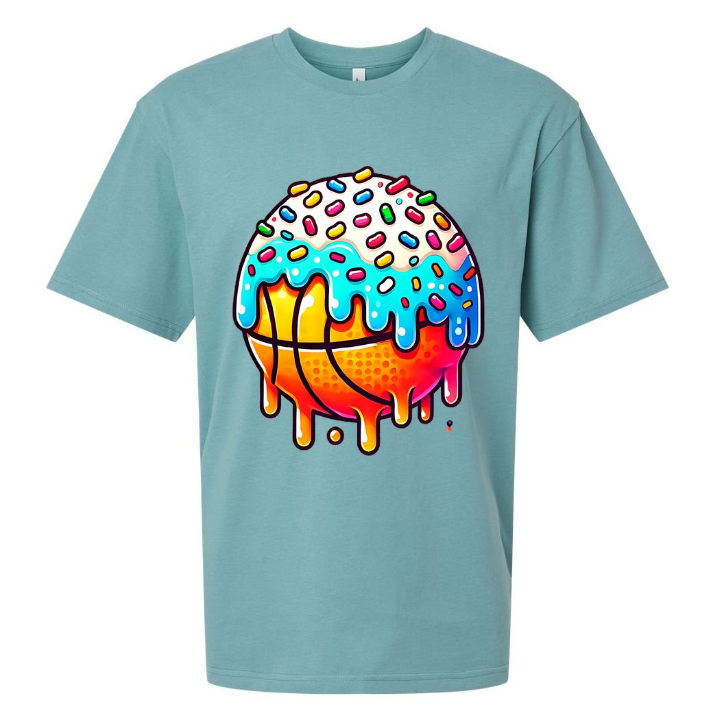 Ice Cream Basketball Drip  Basketball Stuff Sueded Cloud Jersey T-Shirt