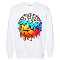 Ice Cream Basketball Drip  Basketball Stuff Garment-Dyed Sweatshirt