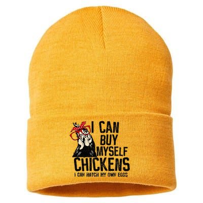 I Can Buy Myself Chickens My Own Eggs Local Eggs Egg Dealer Sustainable Knit Beanie