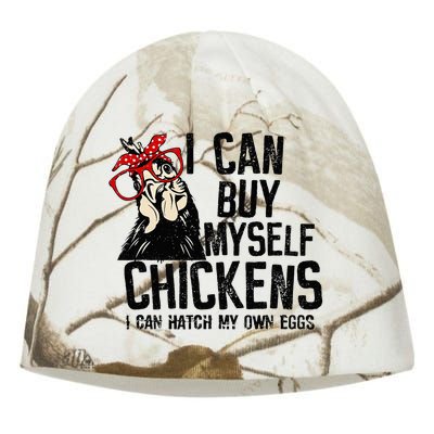 I Can Buy Myself Chickens My Own Eggs Local Eggs Egg Dealer Kati - Camo Knit Beanie