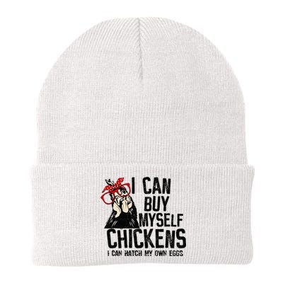 I Can Buy Myself Chickens My Own Eggs Local Eggs Egg Dealer Knit Cap Winter Beanie