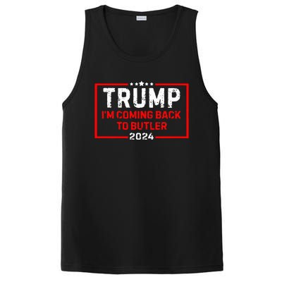 IM Coming Back To Butler Trump Fight 2024 Us Flag PosiCharge Competitor Tank