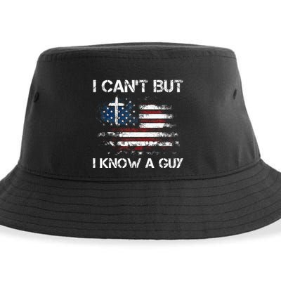 I CanT But I Know A Guy Jesus Cross Christian Believer Sustainable Bucket Hat