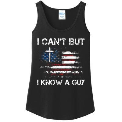 I CanT But I Know A Guy Jesus Cross Christian Believer Ladies Essential Tank