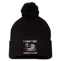 I CanT But I Know A Guy Jesus Cross Christian Believer Pom Pom 12in Knit Beanie