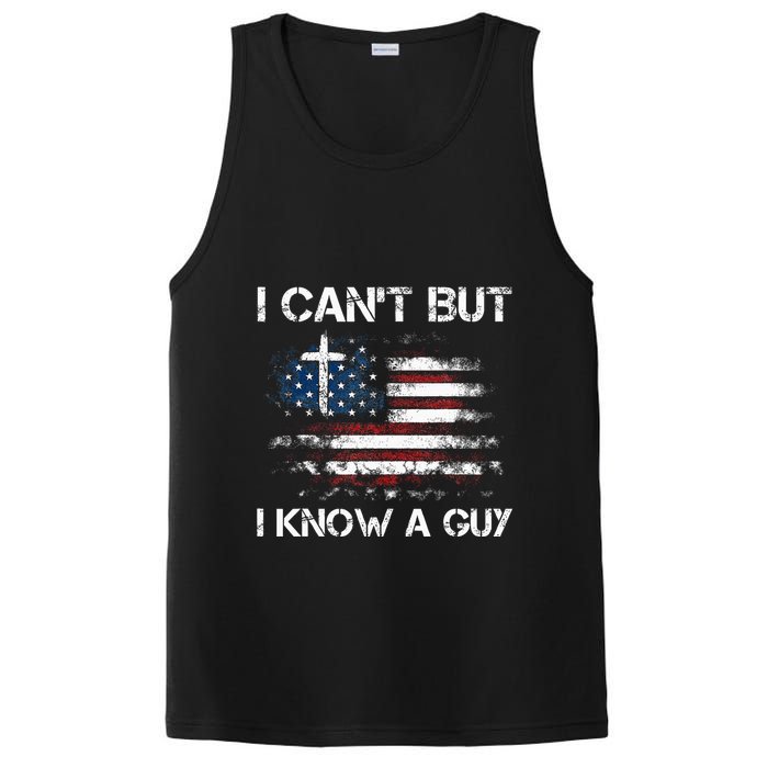 I CanT But I Know A Guy Jesus Cross Christian Believer PosiCharge Competitor Tank