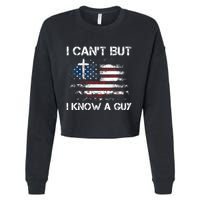 I CanT But I Know A Guy Jesus Cross Christian Believer Cropped Pullover Crew