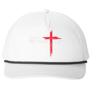 I CanT But I Know A Guy Jesus Cross Funny Christian Snapback Five-Panel Rope Hat