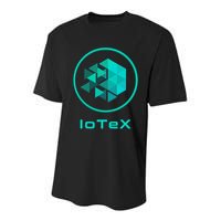 Iotex Crypto Blockchain Hodl Iotx Coin Decentralized Finance Gift Youth Performance Sprint T-Shirt