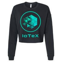 Iotex Crypto Blockchain Hodl Iotx Coin Decentralized Finance Gift Cropped Pullover Crew