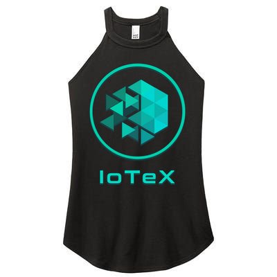Iotex Crypto Blockchain Hodl Iotx Coin Decentralized Finance Gift Women's Perfect Tri Rocker Tank