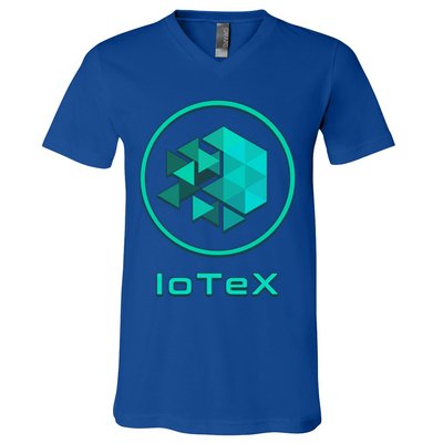 Iotex Crypto Blockchain Hodl Iotx Coin Decentralized Finance Gift V-Neck T-Shirt
