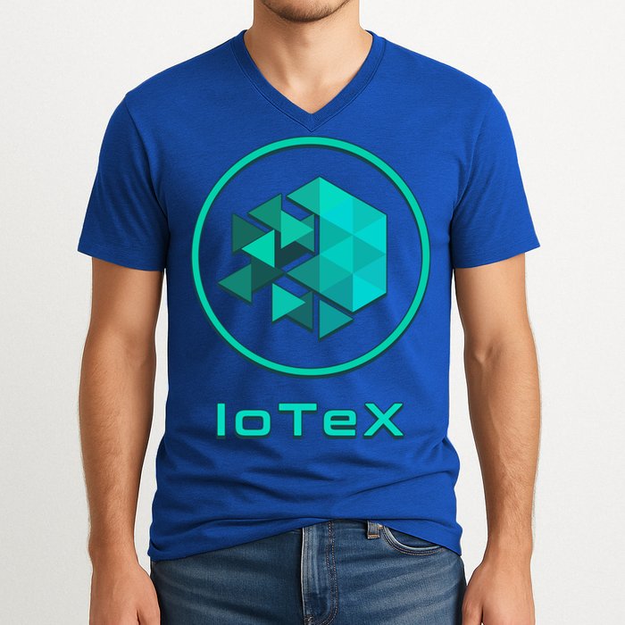 Iotex Crypto Blockchain Hodl Iotx Coin Decentralized Finance Gift V-Neck T-Shirt