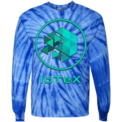 Iotex Crypto Blockchain Hodl Iotx Coin Decentralized Finance Gift Tie-Dye Long Sleeve Shirt