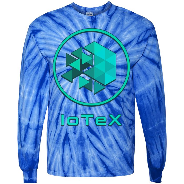 Iotex Crypto Blockchain Hodl Iotx Coin Decentralized Finance Gift Tie-Dye Long Sleeve Shirt