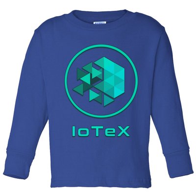 Iotex Crypto Blockchain Hodl Iotx Coin Decentralized Finance Gift Toddler Long Sleeve Shirt