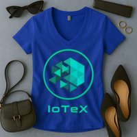 Iotex Crypto Blockchain Hodl Iotx Coin Decentralized Finance Gift Women's V-Neck T-Shirt