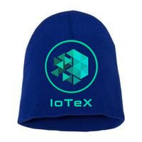 Iotex Crypto Blockchain Hodl Iotx Coin Decentralized Finance Gift Short Acrylic Beanie