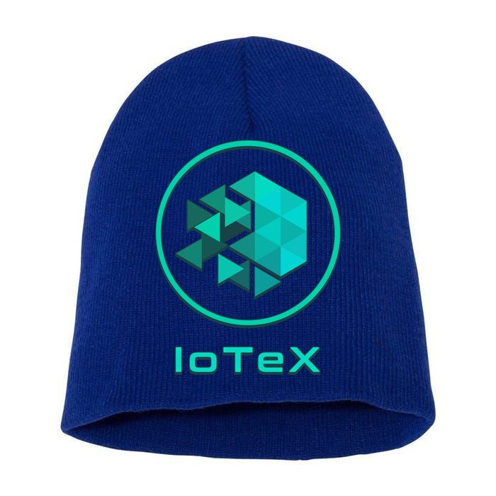 Iotex Crypto Blockchain Hodl Iotx Coin Decentralized Finance Gift Short Acrylic Beanie
