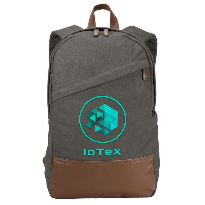 Iotex Crypto Blockchain Hodl Iotx Coin Decentralized Finance Gift Cotton Canvas Backpack