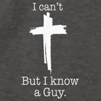 I CanT But I Know A Guy Jesus Cross Funny Christian Vector Backpack