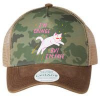 IM Cringe But IM Free Funny Legacy Tie Dye Trucker Hat