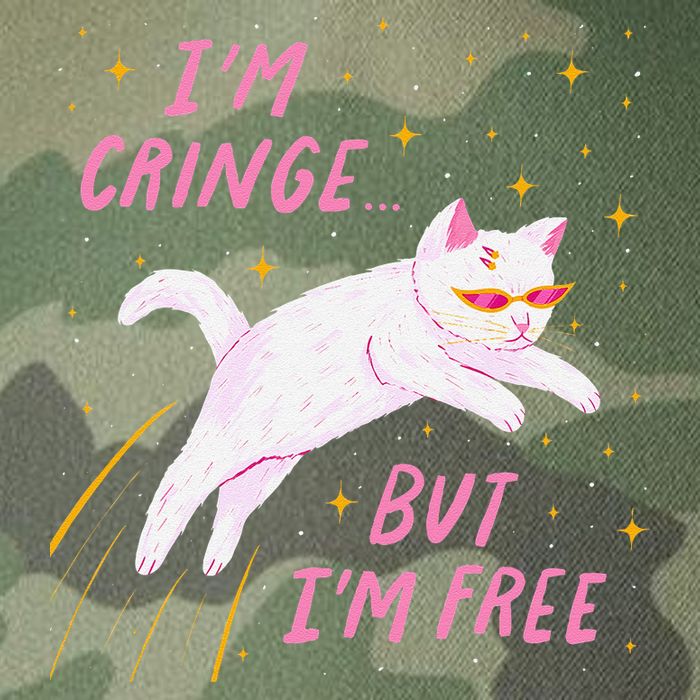IM Cringe But IM Free Funny Legacy Tie Dye Trucker Hat