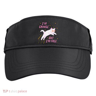 IM Cringe But IM Free Funny Adult Drive Performance Visor