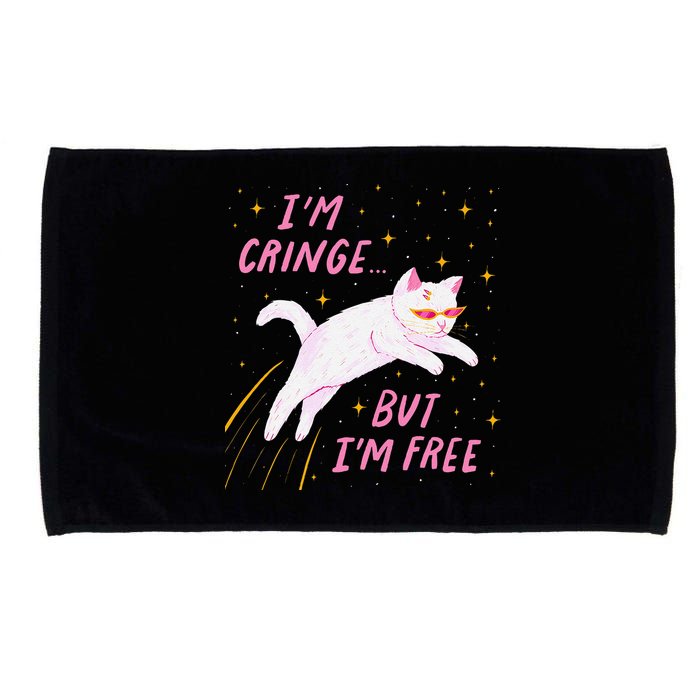 IM Cringe But IM Free Funny Microfiber Hand Towel